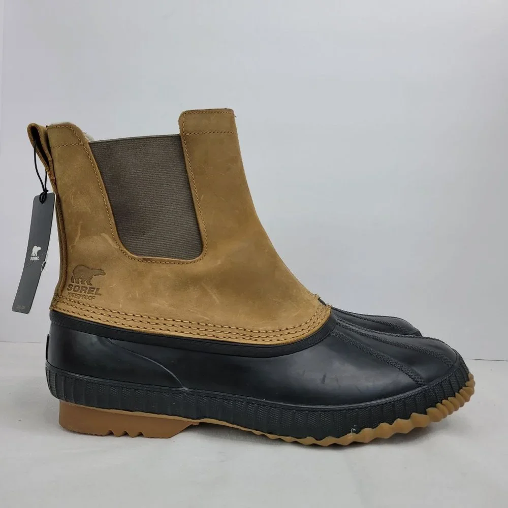 Sorel Cheyanne II Chelsea Boot Men's Black Elk NM2609-286 US Size 11.5 NWT
